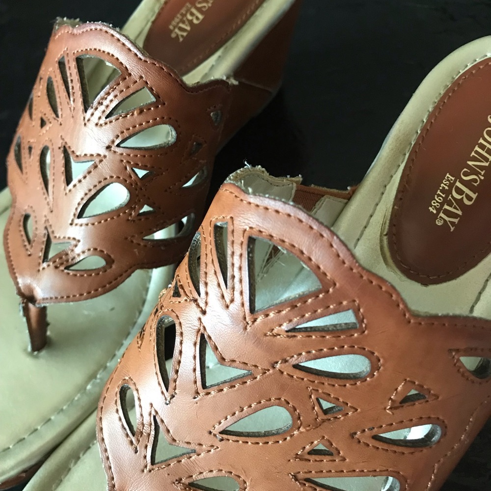 Summer clearance 🦋⭐️Leather wedge sandals